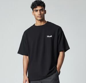 HUEL Men's T-Shirt Size XL In Black